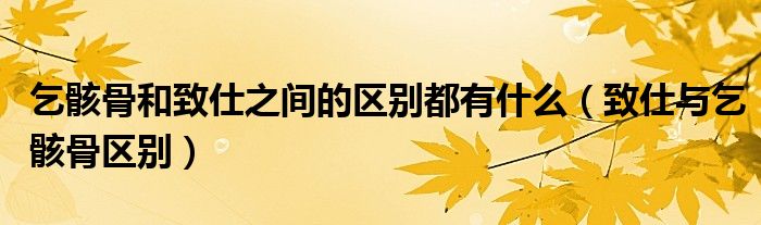 乞骸骨和致仕之间的区别都有什么（致仕与乞骸骨区别）