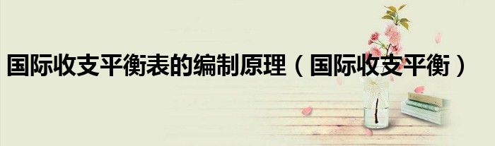 国际收支平衡表的编制原理（国际收支平衡）