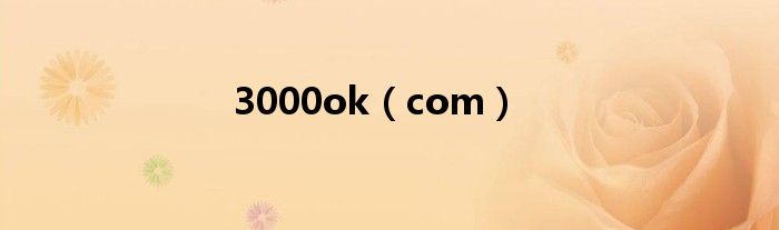 3000ok（com）