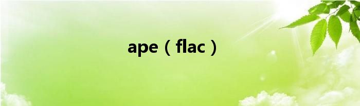 ape（flac）