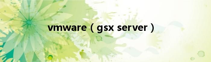 vmware（gsx server）