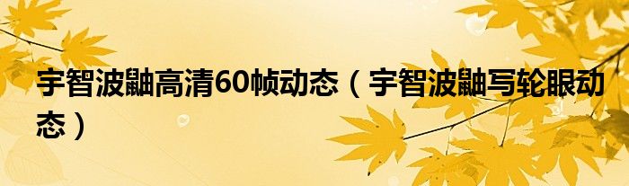 宇智波鼬高清60帧动态（宇智波鼬写轮眼动态）