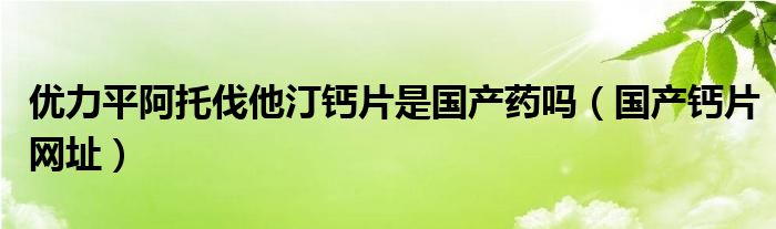 优力平阿托伐他汀钙片是国产药吗（国产钙片网址）