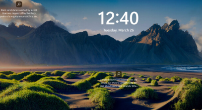 微软将于4月份向所有用户推出新的Windows10和11锁屏小部件