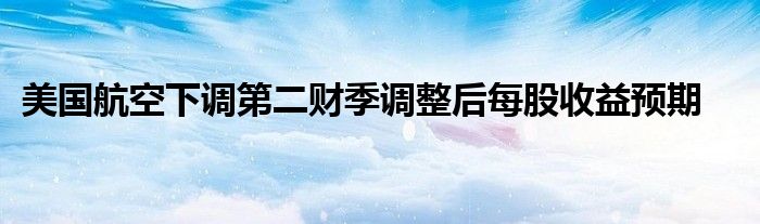 美国航空下调第二财季调整后每股收益预期