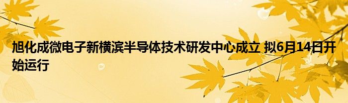 旭化成微电子新横滨半导体技术研发中心成立 拟6月14日开始运行