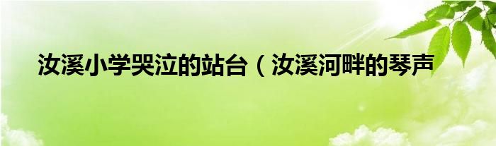 汝溪小学哭泣的站台（汝溪河畔的琴声