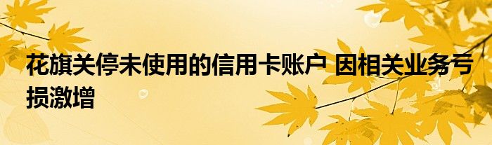 花旗关停未使用的信用卡账户 因相关业务亏损激增